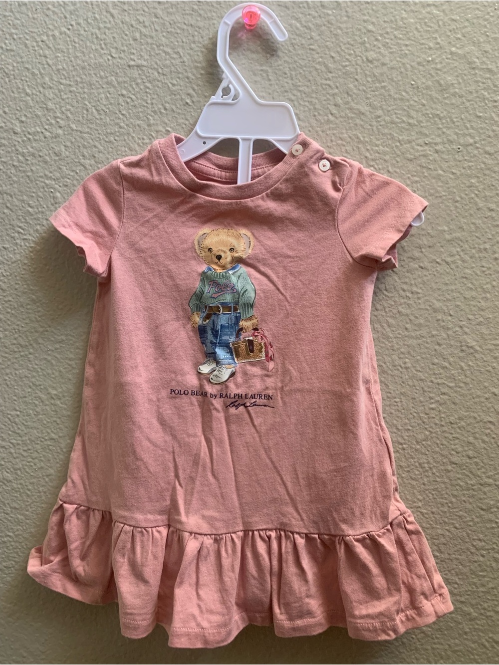 Ralph Lauren Toddler Pink Crewneck Tee